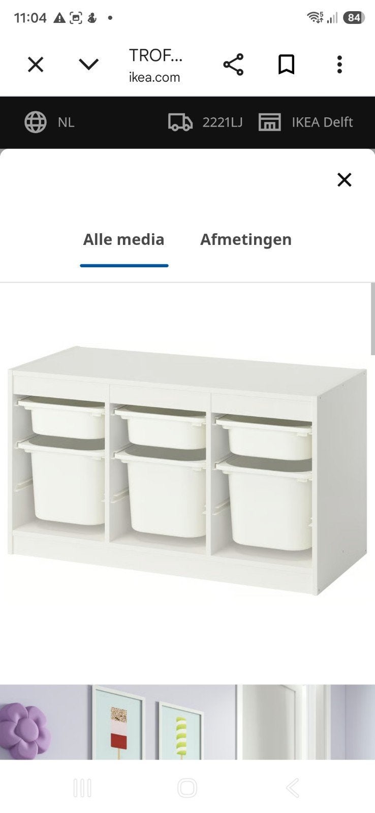 2x IKEA Trofast opbergsysteem met bakken, Kinderen en Baby's, Minder dan 90 cm, Gebruikt, Kast, Ophalen of Verzenden