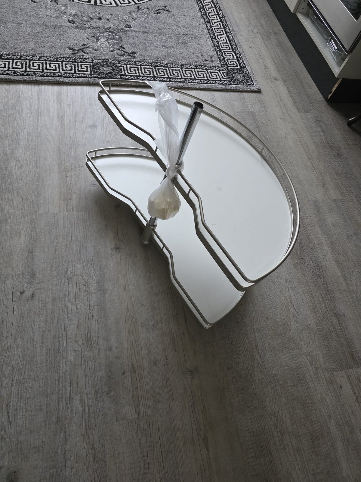 Draaiplateau voor hoekkast - Keukenopberger, Huis en Inrichting, Ophalen, Gebruikt, 50 tot 75 cm, Wit
