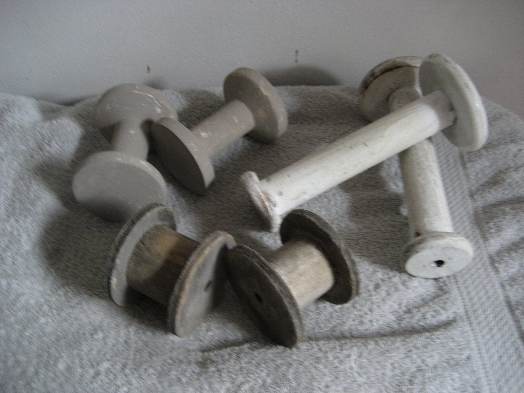 brocante houten spoelen klossen, Ophalen of Verzenden, Gebruikt