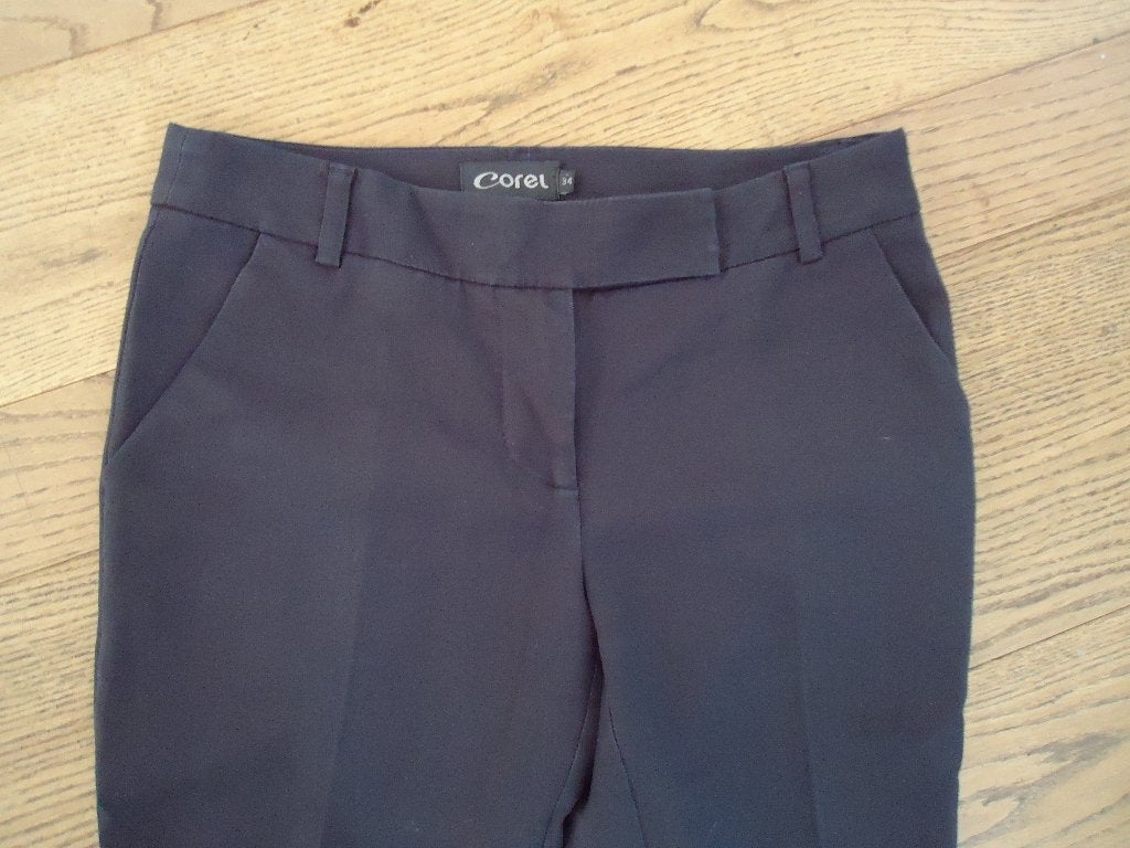 Zwarte Corel broek maat 34, Kleding | Dames, Corel, Zwart, Ophalen of Verzenden, Zo goed als nieuw