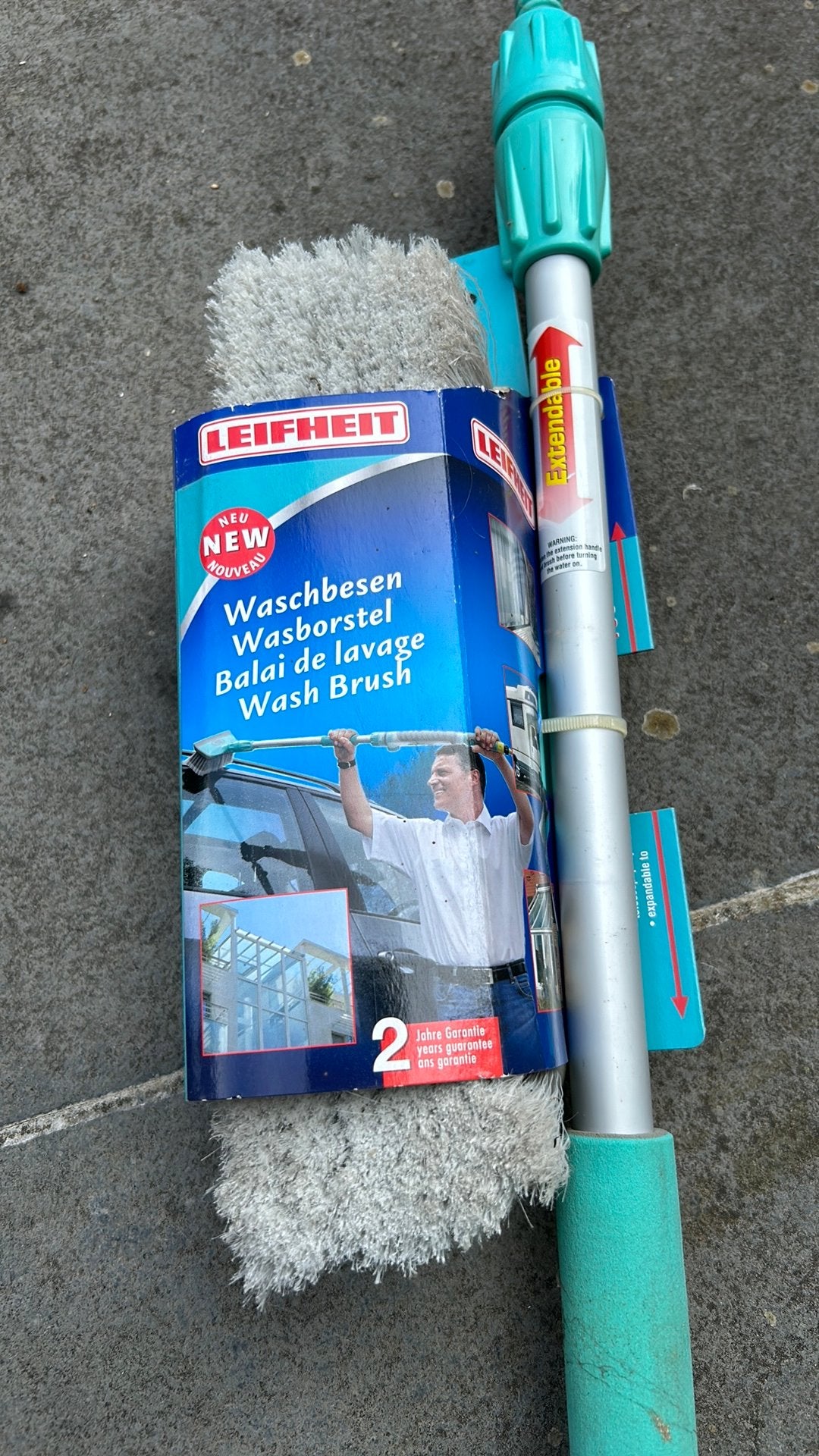 Nieuw! Leifheit uitschuifbare borstel, Ophalen of Verzenden, Bezem of Borstel