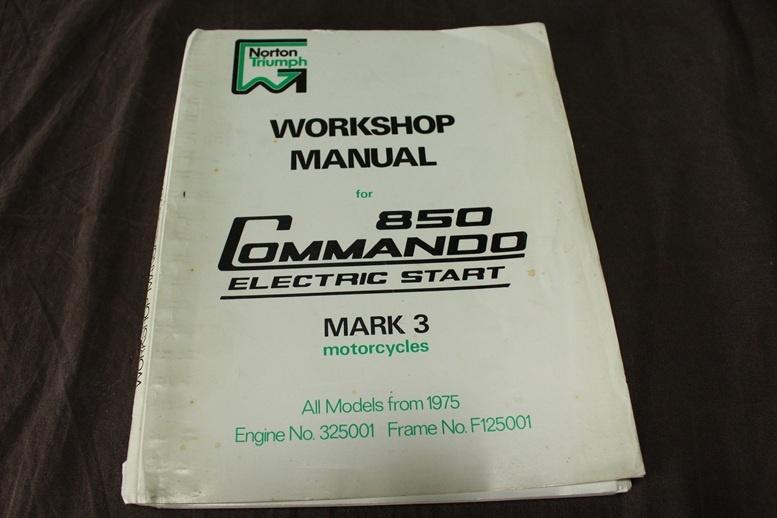 Norton Commando 850 Mk 3 1975 electric start workshop manual, Ophalen of Verzenden, Overige merken