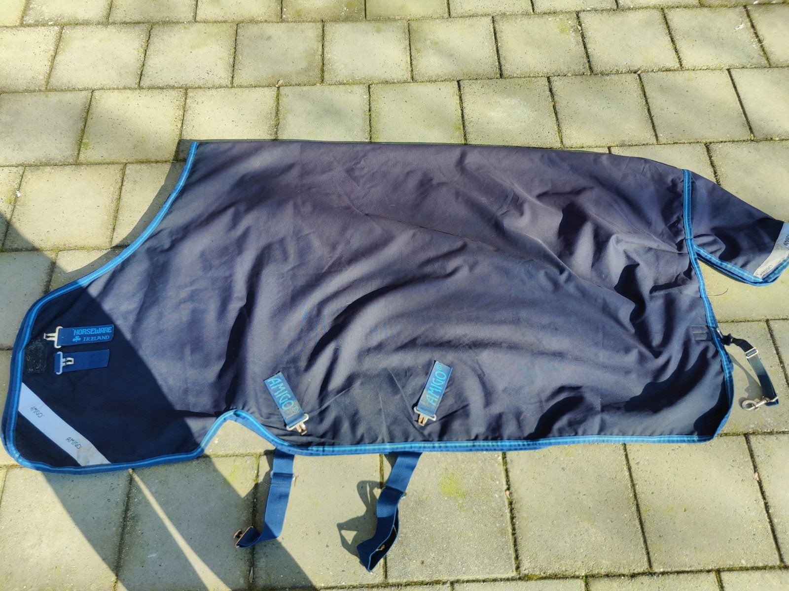 Amigo Bravo 12 lite regendeken 100 gram maat 190 / 6.3, Dieren en Toebehoren, 100 g, Gebruikt, Linersysteem, Ophalen of Verzenden