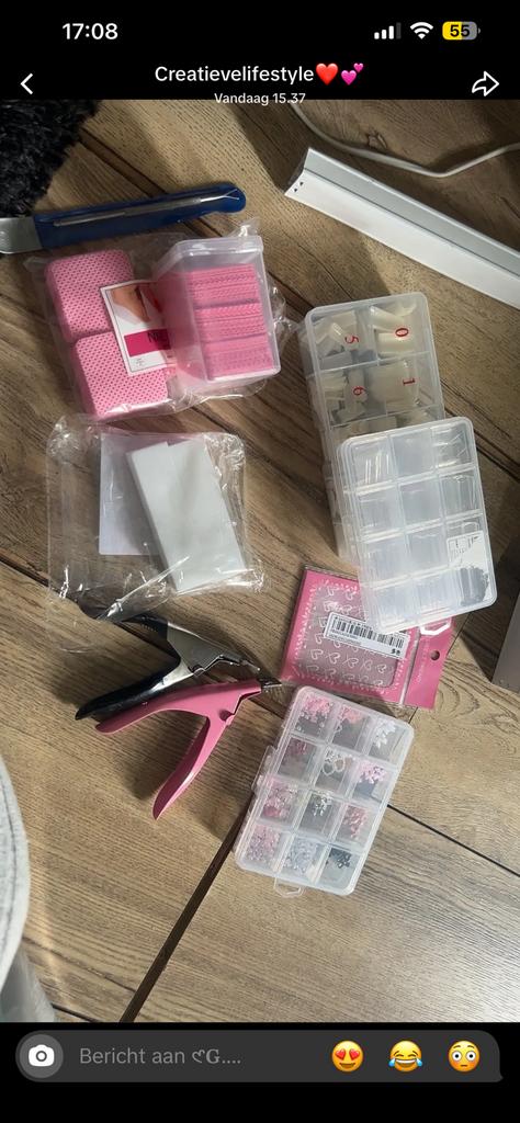 Acryl spullen, Sieraden, Tassen en Uiterlijk, Uiterlijk | Lichaamsverzorging, Verzenden, Zo goed als nieuw, Overige typen