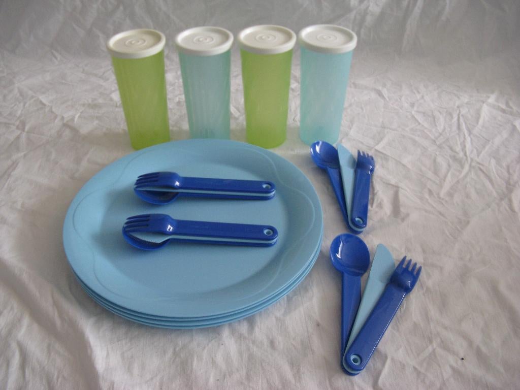 tupperware picknick set, Ophalen of Verzenden, Nieuw, Blauw, Overige typen
