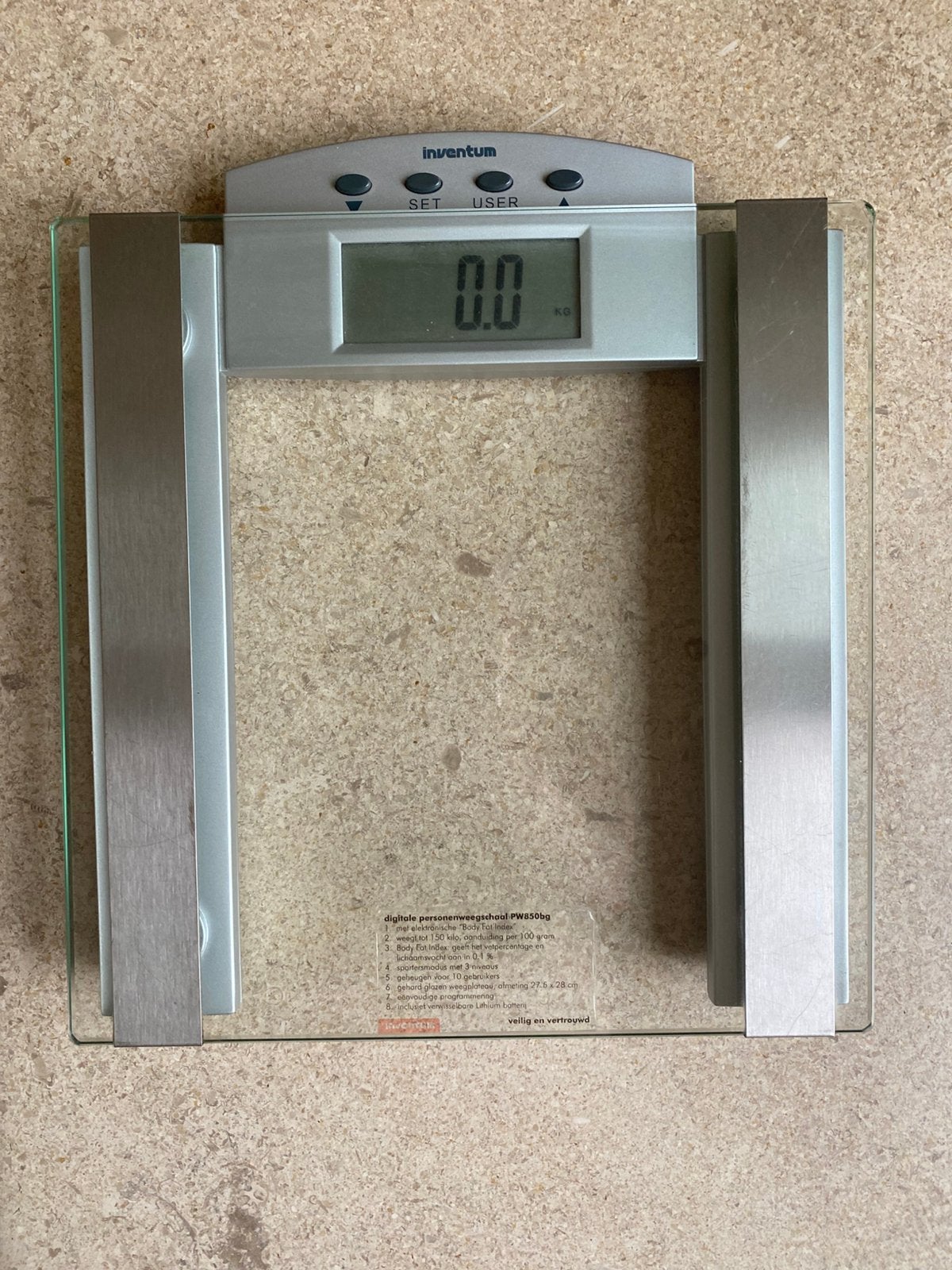 Digitale personenweegschaal Inventum PW850BG lichaamsanalyse, 1 tot 500 gram, 100 kg of meer, Ophalen of Verzenden, Personenweegschaal