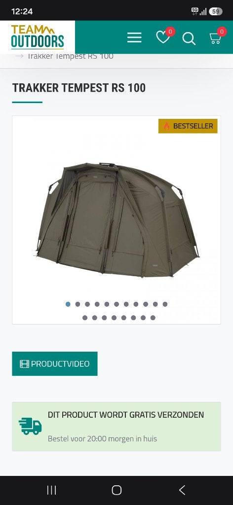 Trakker rs 100 inclusief skull cap. Groen, Ophalen of Verzenden, Nieuw, Complete set