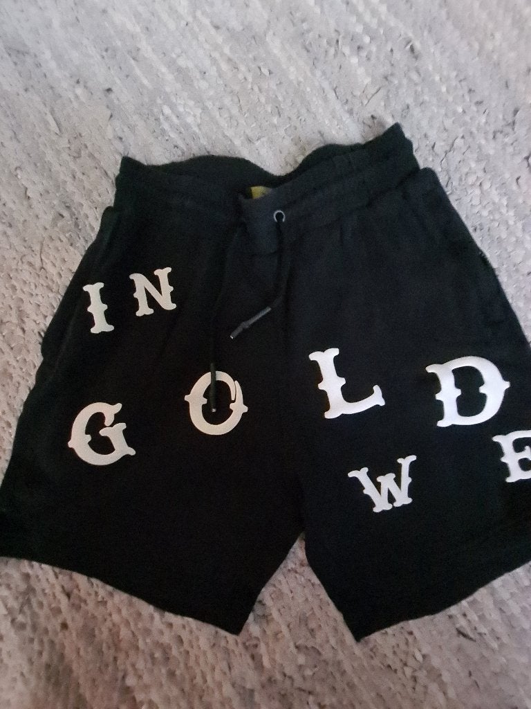 In Gold We Trust short Maat S, Verzenden, Zwart, Zo goed als nieuw, In Gold We Trust