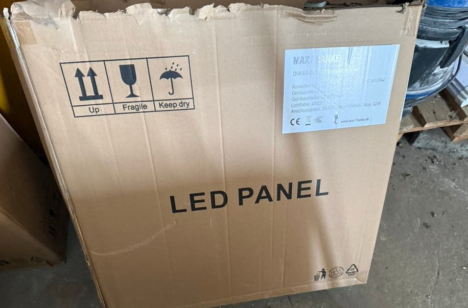 PARTIJ MAX FRANKE LED Paneel OSKAR-E-WS-625-840-UGR19-MF, Ophalen, Nieuw, Metaal