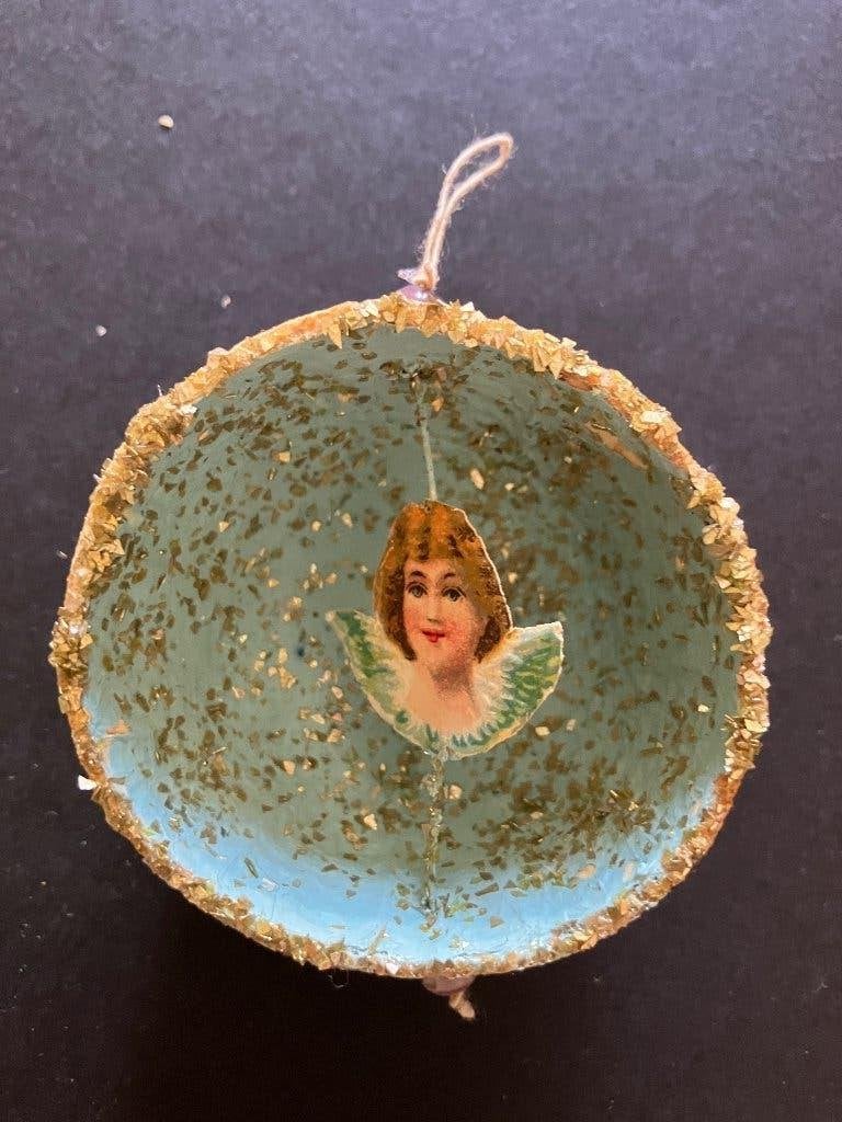 retro victoriaans kerst ornament, Diversen, Kerst, Ophalen of Verzenden, Gebruikt