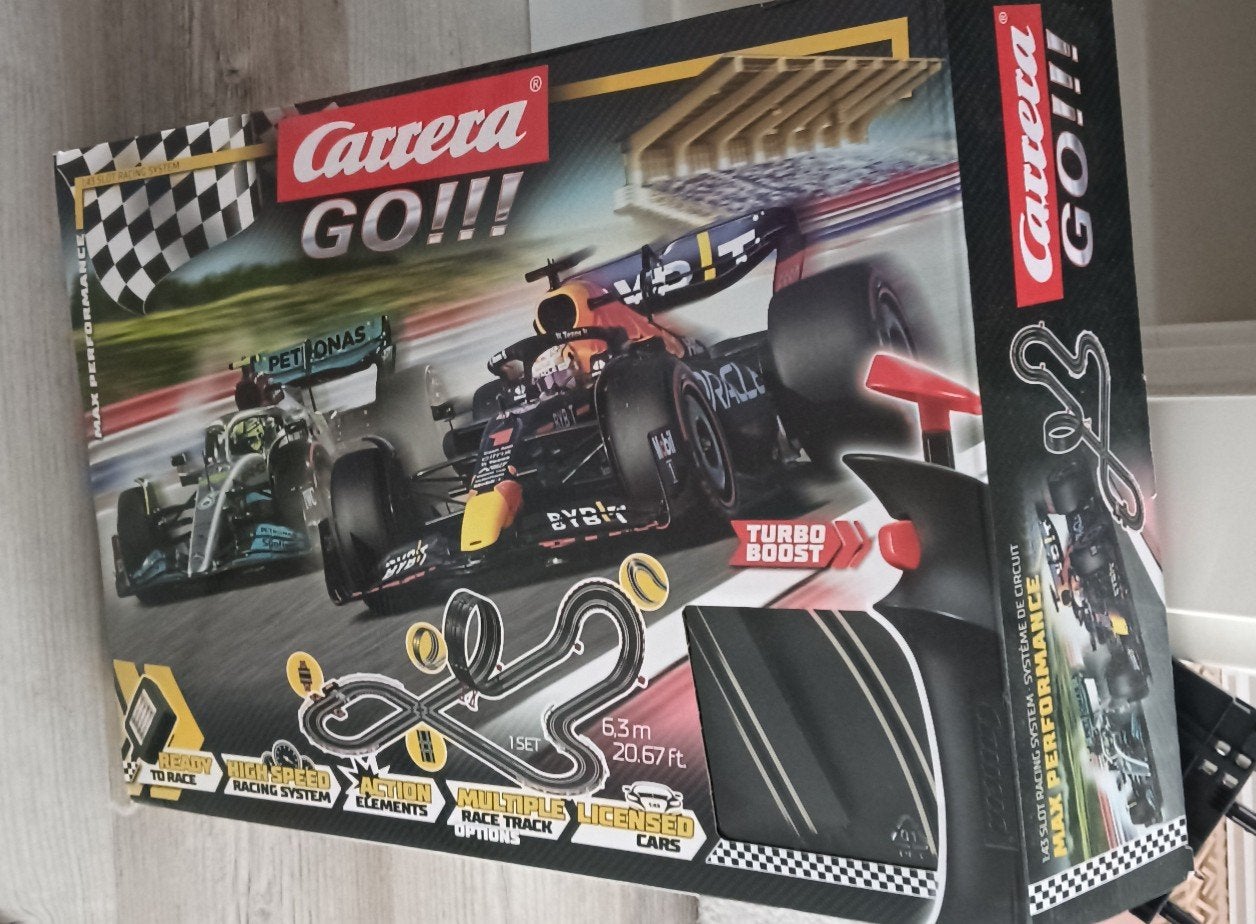 Carrera GO! Racebaan Max Performance - F1 Red Bull & Merced, Ophalen, Zo goed als nieuw, Elektrisch, Carrera