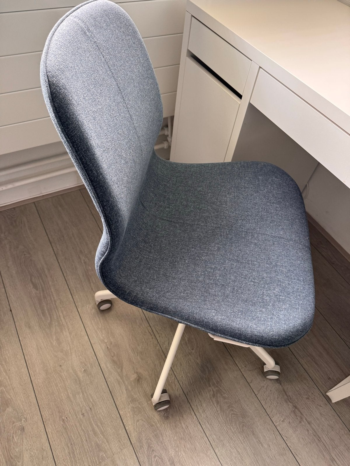 Ikea bureaustoel Längfjäll, Ophalen, Zo goed als nieuw, Blauw, Bureaustoel