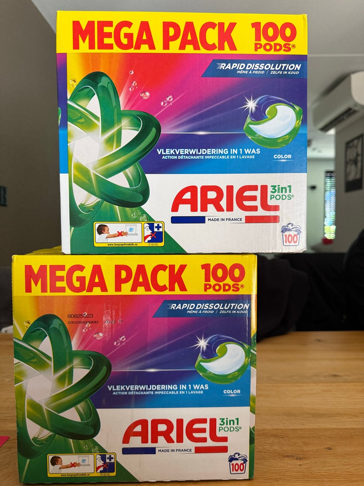 2 dozen Ariel 3in1 Pods Color Wasmiddel Mega Pack, Ophalen, Schoonmaakmiddel