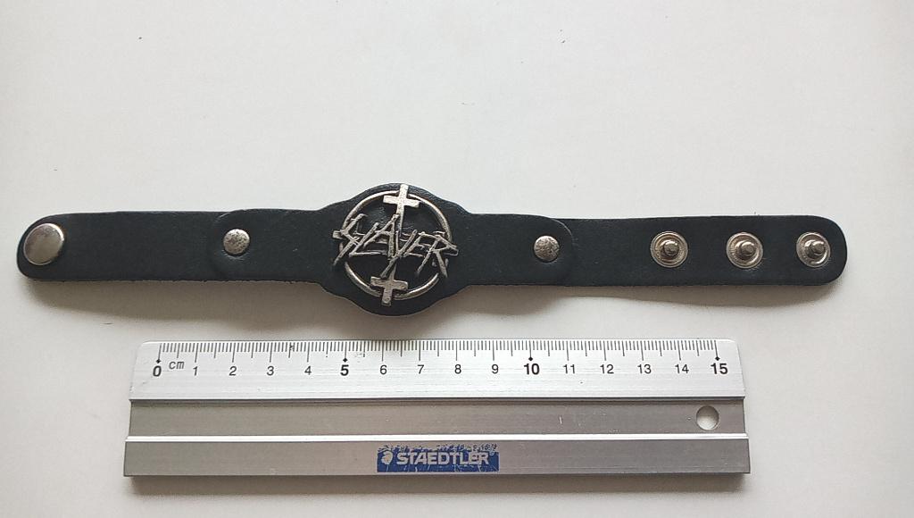 Slayer mooie 2004 merchandise leren arm polsband metal, Verzenden, Nieuw, Gebruiksvoorwerp