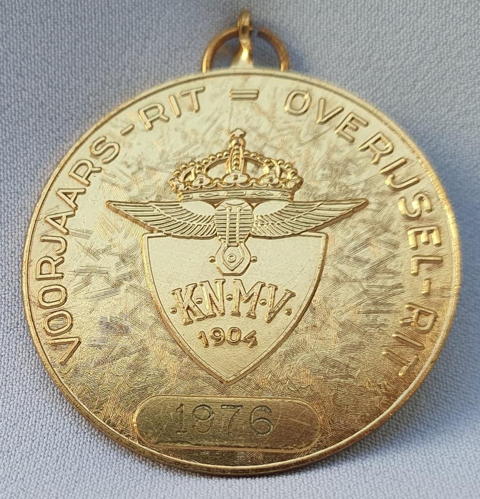 Badge KNMV Overijselrit 1976, Verzenden, Zo goed als nieuw, Motoren