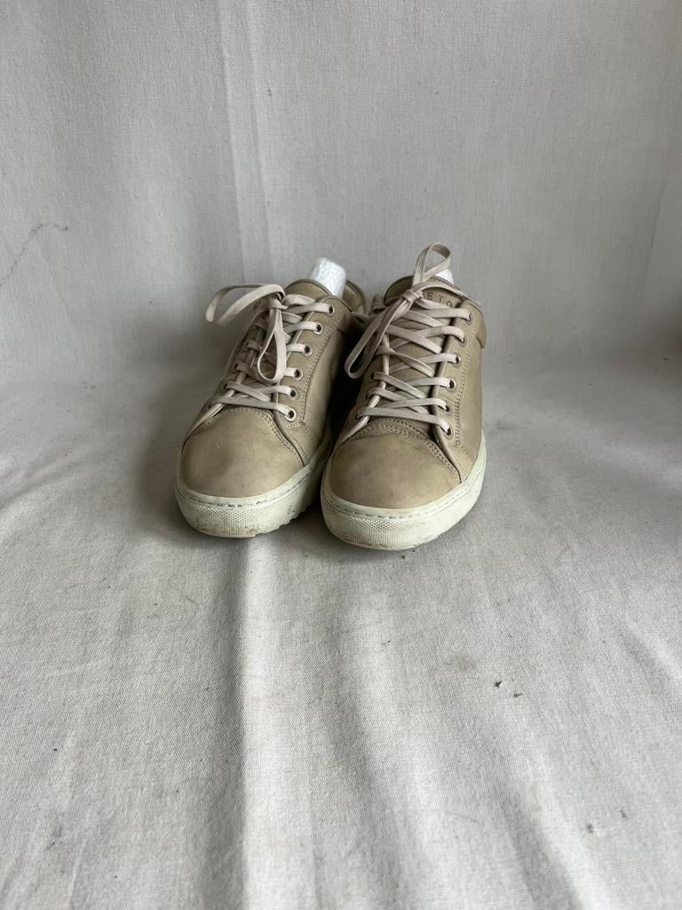 ETQ Amsterdam leren sneakers maat 40 beige., Overige kleuren, Ophalen of Verzenden, Sneakers of Gympen, Gedragen