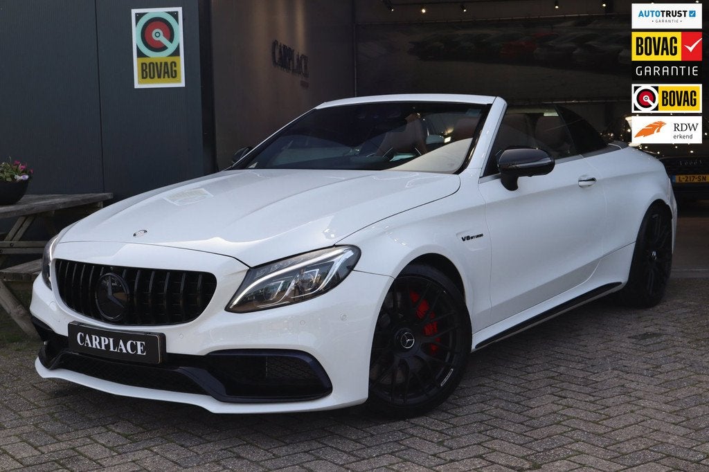 Mercedes-Benz C-klasse Cabrio C63 AMG S-Kuipstoelen-700 pk f, Auto's, Automaat, Achterwielaandrijving, Gebruikt, 510 pk
