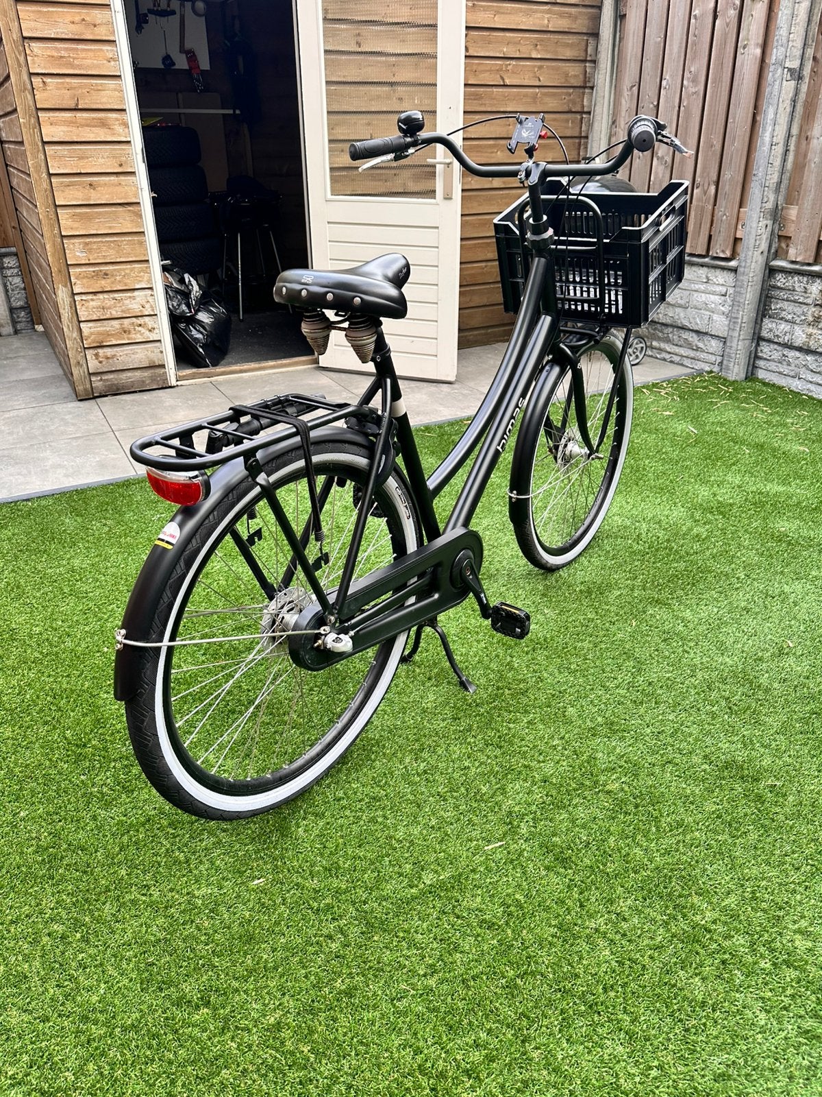 Bimas damesfiets super netjes!, Zo goed als nieuw, Handrem, Trommelrem, 56 cm of meer