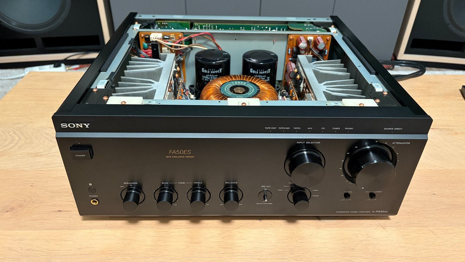 Legendarische Sony FA50ES Geïntegreerde Stereo Versterker, Ophalen, Zo goed als nieuw, Sony, 120 watt of meer