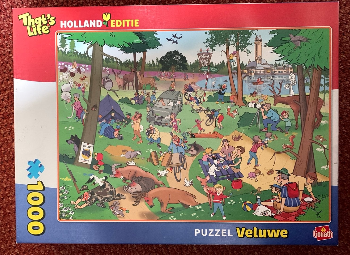 Puzzel De Veluwe van 1000 stukjes, Ophalen of Verzenden, 500 t/m 1500 stukjes, Zo goed als nieuw