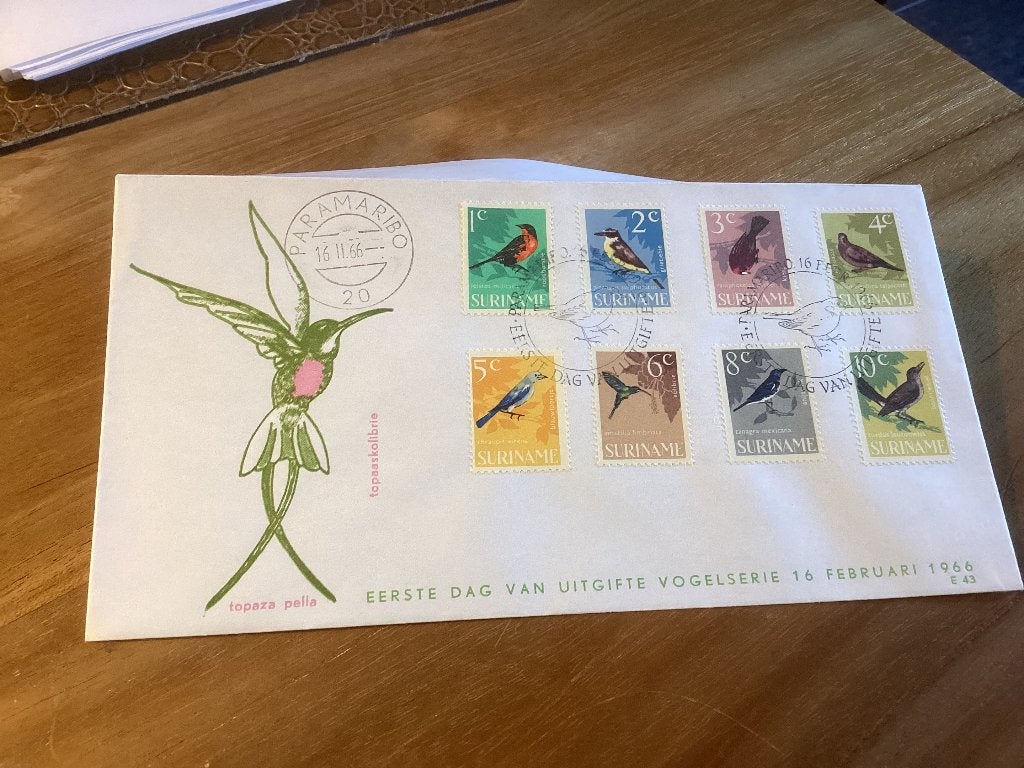 No3548 Suriname E43 anders Nederland jaargangen fdc 1963, Verzenden, Onbeschreven, Rest van de wereld