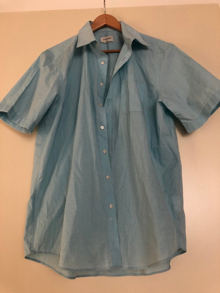 #5 Overhemd heren C&A, maat 43-44 XL, kleur licht blauw, Kleding | Heren, Overhemden, Blauw, Zo goed als nieuw, Halswijdte 43/44 (XL)