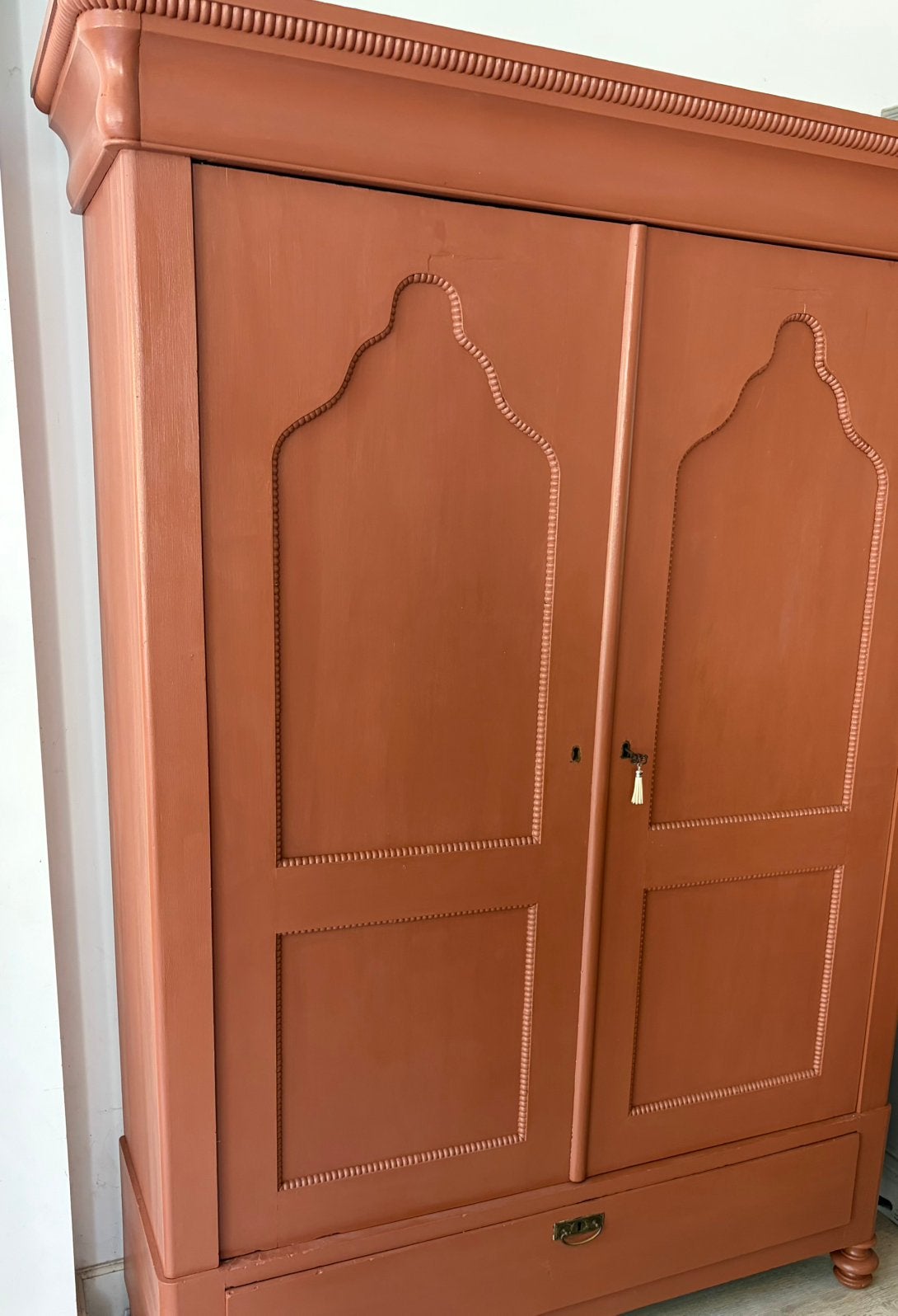 Biedermeier restyle kledingkast vitrinekast linnen kast, Ophalen, 25 tot 50 cm, 100 tot 150 cm, 150 tot 200 cm
