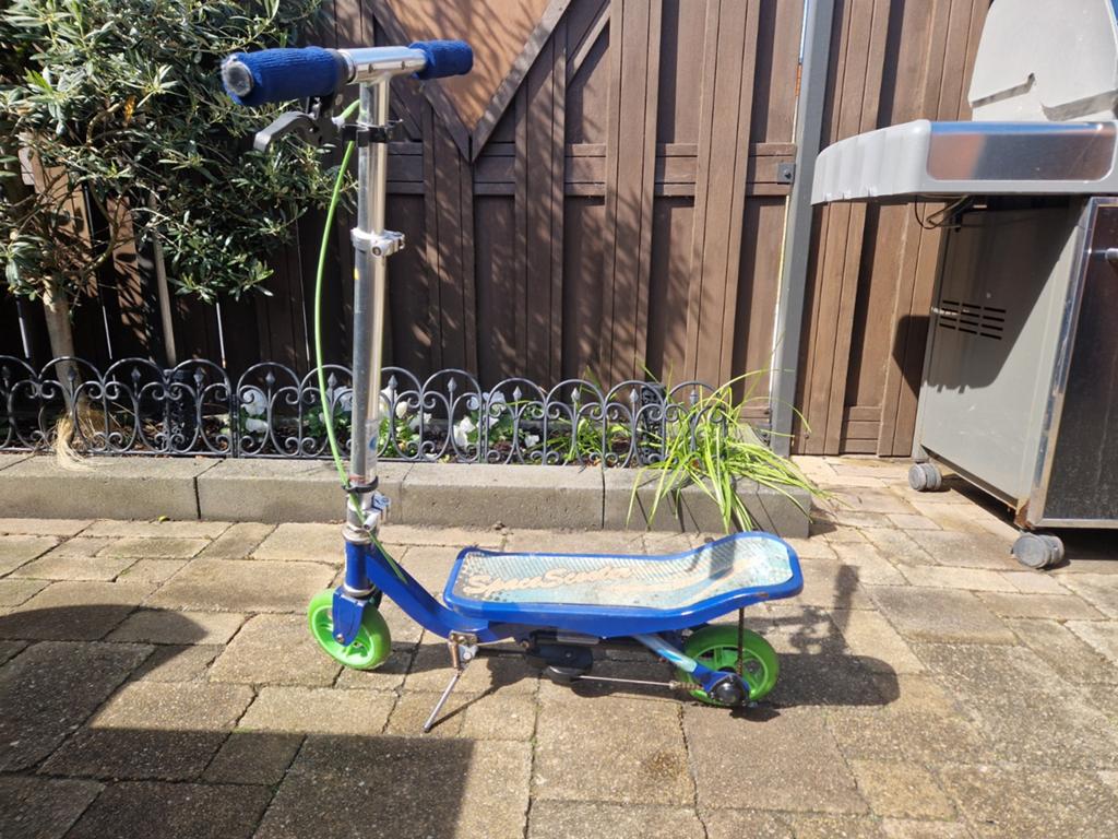 Space Scooter Step - Blauw/Groen, Fietsen en Brommers, Steps, Ophalen of Verzenden, Gebruikt, Gewone step, Space Scooter