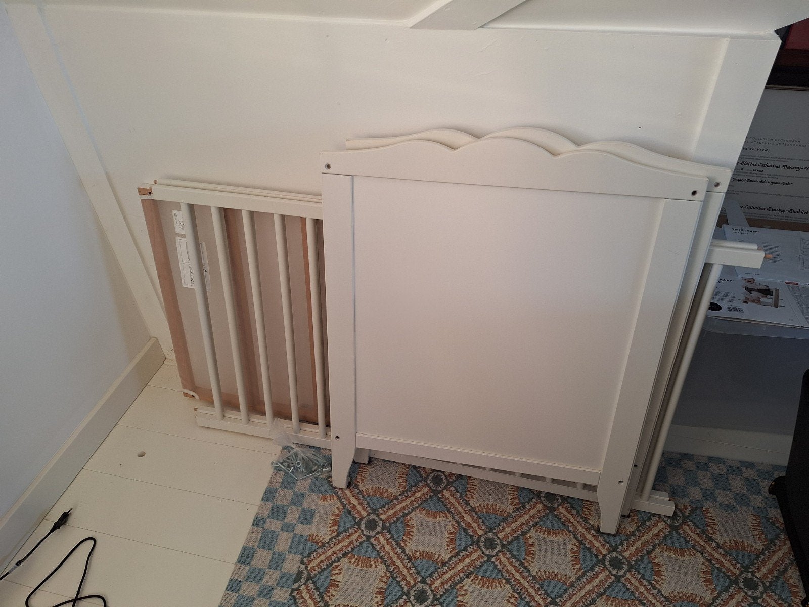 wit ledikant ikea, Kinderen en Baby's, Ophalen, Gebruikt, Ledikant