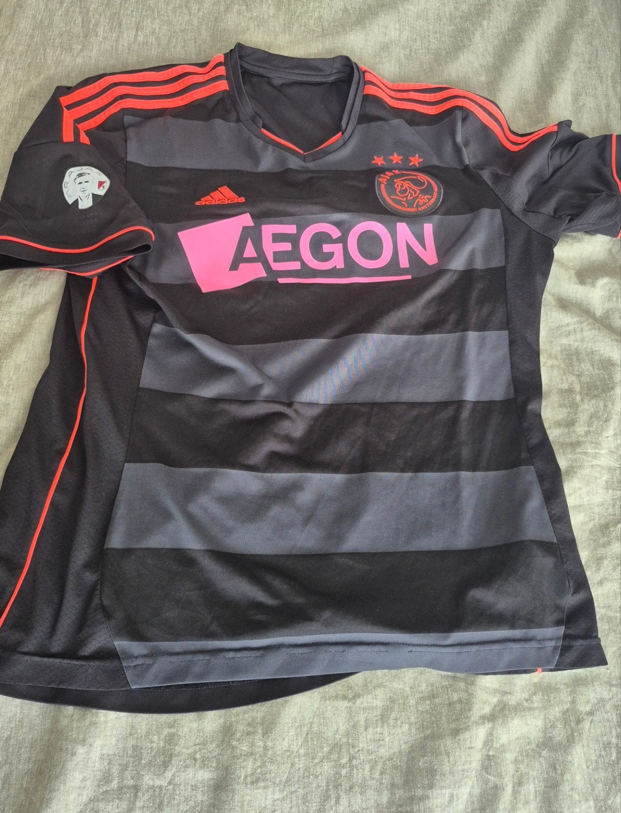Ajax uitshirt 2013/2014 - Maat M, Maat 48/50 (M), Zwart, Ophalen of Verzenden, Adidas