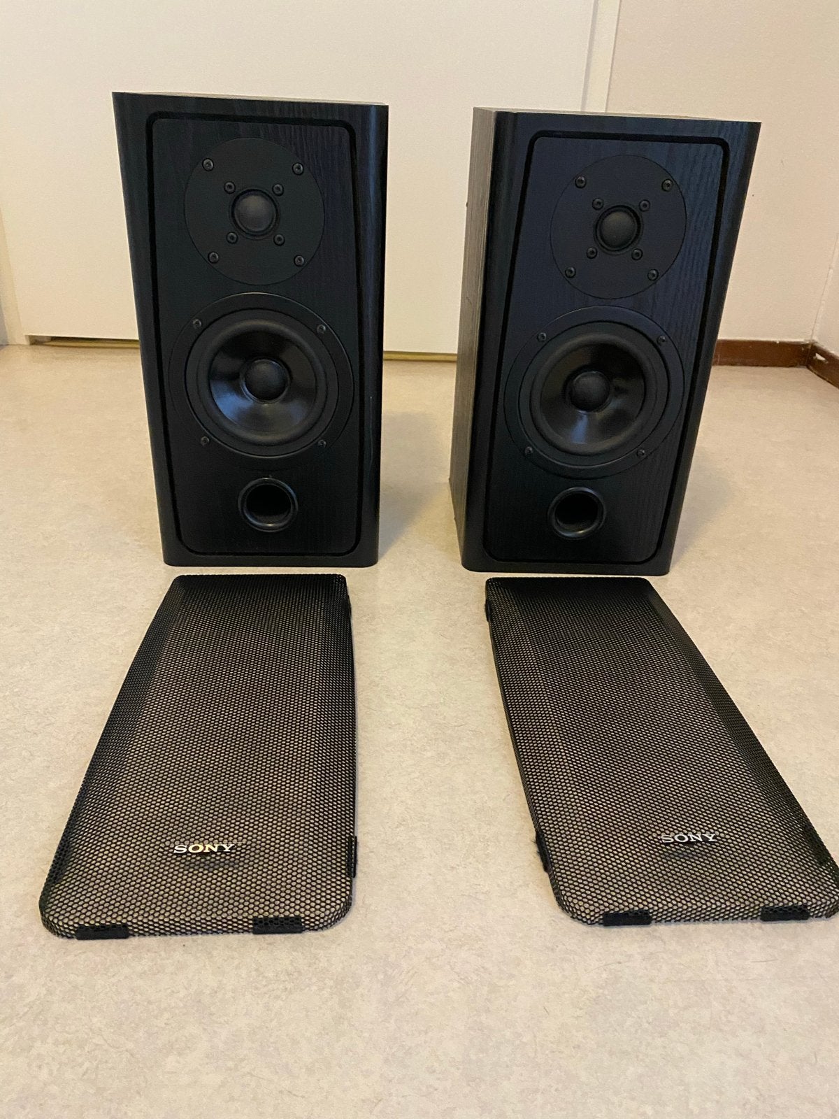 Sony SS-B1 Vintage Boekenplank Speakers - Nette Staat, Audio, Tv en Foto, Luidsprekers, Gebruikt, Verzenden, 60 tot 120 watt, Sony