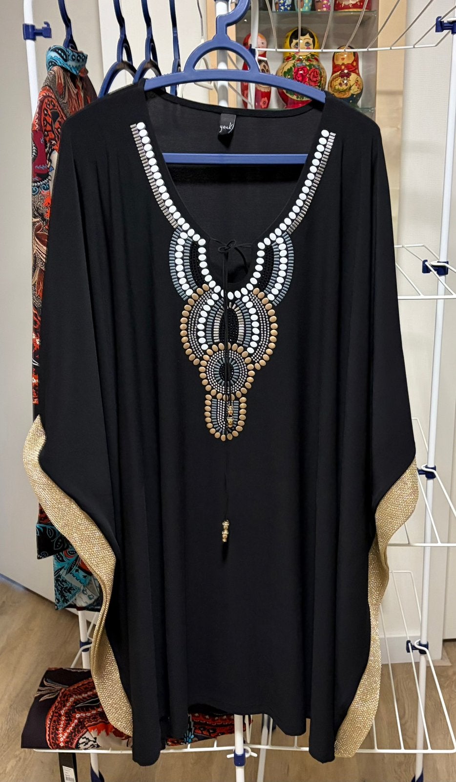 Yoek kimono -maat 54/56 -XXL - Nieuw!!!, Kleding | Dames, Grote Maten, Ophalen, Nieuw, Zwart, Blouse of Tuniek