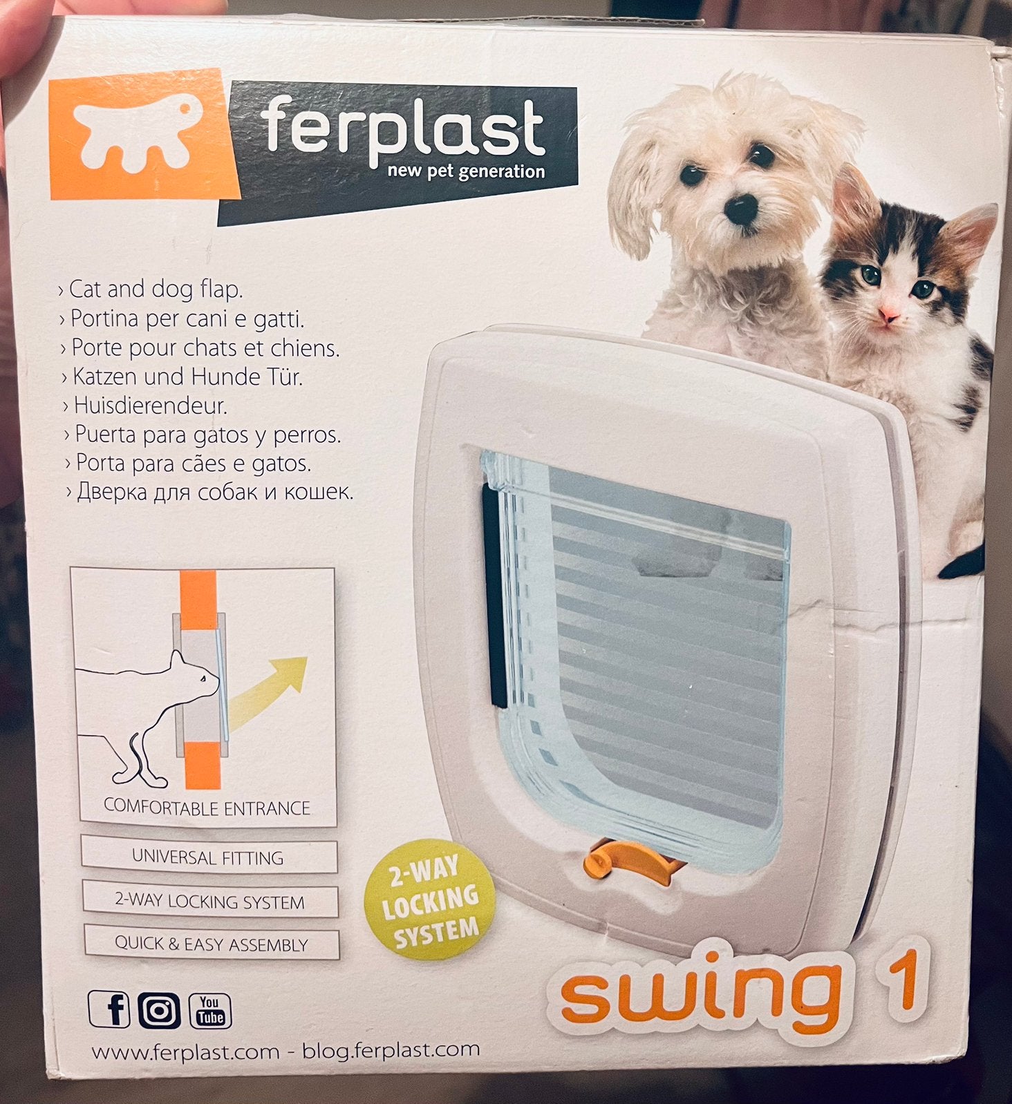 Kattenluikje Ferplast Swing 1, Ophalen, Gebruikt