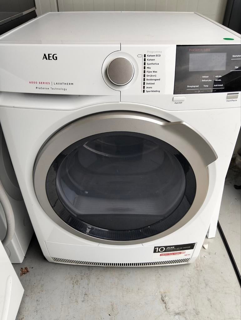 AEG 6000 Series Lavatherm ProSense 8kg Condensdroger, AEG, 8 tot 10 kg, Ophalen of Verzenden, Zo goed als nieuw