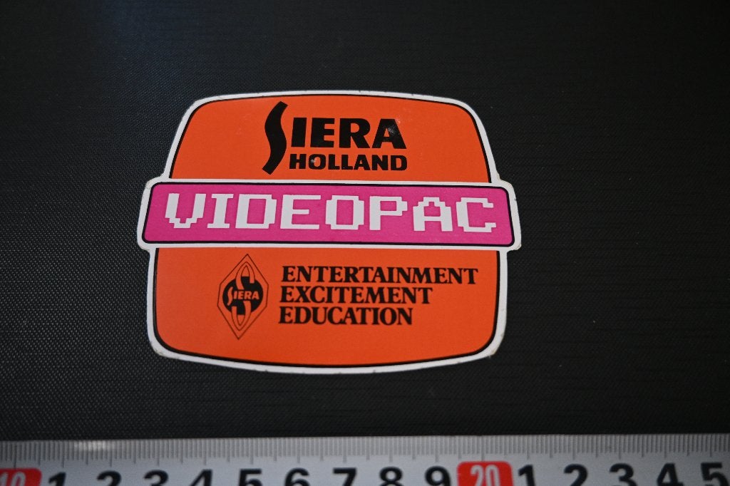 sticker SIERA Holland  VIDEOPAC  ( PHILIPS )  G7000/G7400, Ophalen of Verzenden, Zo goed als nieuw
