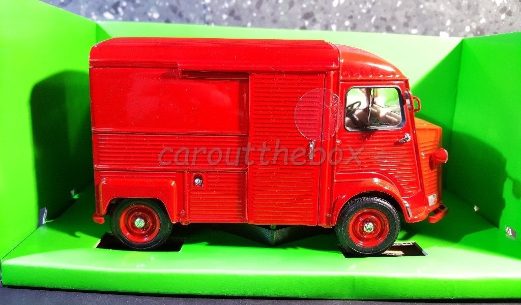 Citroen type HY rood 1:24 Welly, Verzenden, Nieuw, Auto, Welly