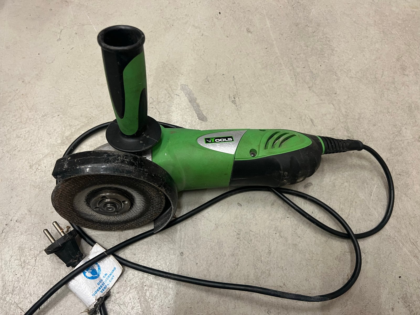 V-TOOLS Haakse Slijper 900W 125mm - Gebruikt, Ophalen of Verzenden, Gebruikt, 700 tot 1000 watt, Haakse handslijpmachine