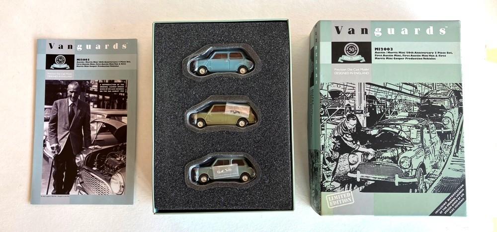 Mini 50 Vanguards 3-pack  M12003 Ltd edition., Ophalen of Verzenden, Zo goed als nieuw, Auto, Vanguards