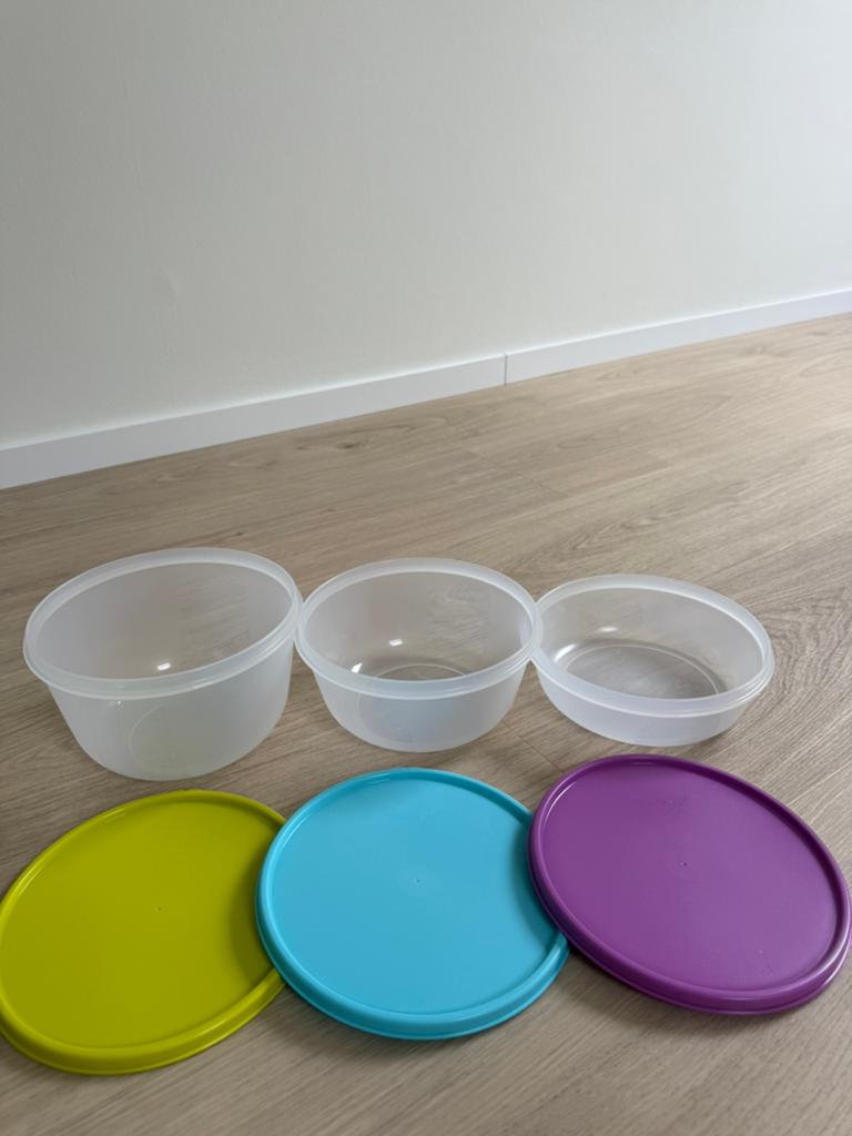 Tupperware set van 3 NIEUW, Ophalen of Verzenden, Nieuw, Bak of Kom