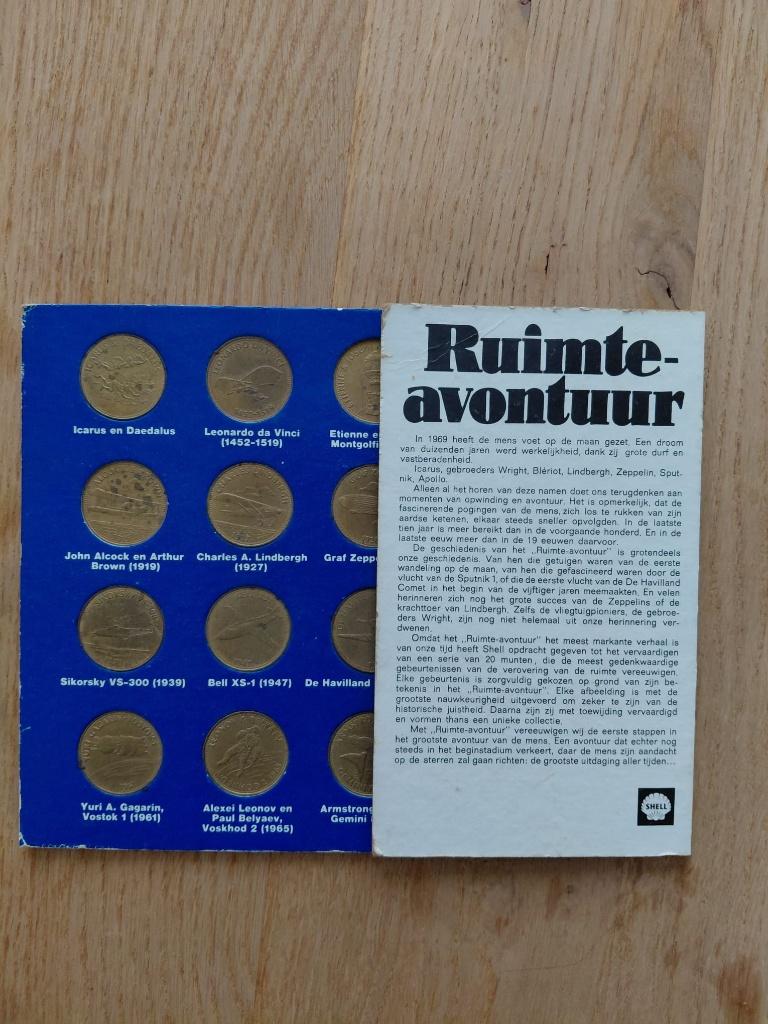 Verzamelalbum met munten, genaamd ruimte avontuur, Ophalen, Gebruikt, Overige typen