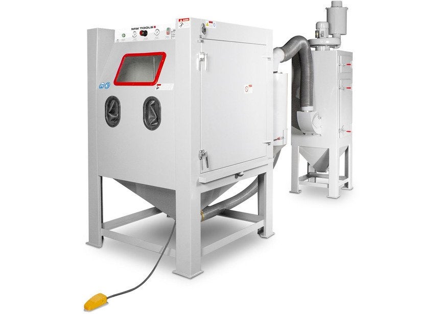 Straalcabine 1350 L + cyclone + stofzuiger MW Tools