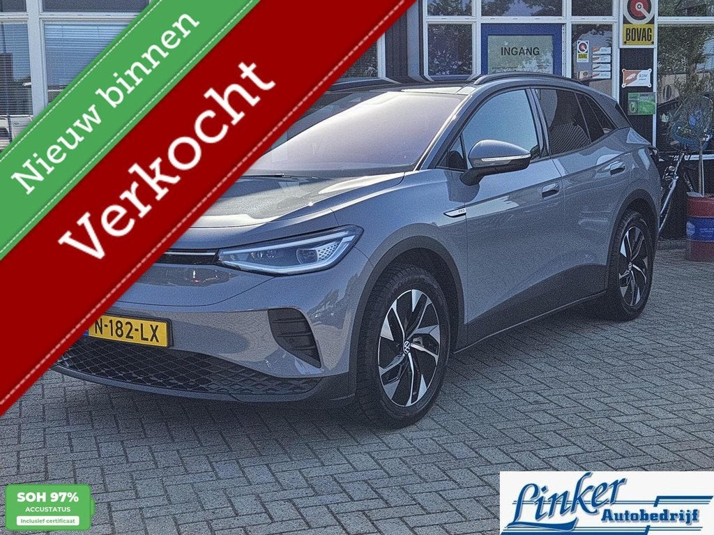Volkswagen ID.4 Pro 77 kWh PANO/ELEKTR STOELEN/HEAD UP/NL-AU, Achterwielaandrijving, Gebruikt, 528 km, Met garantie (alle)