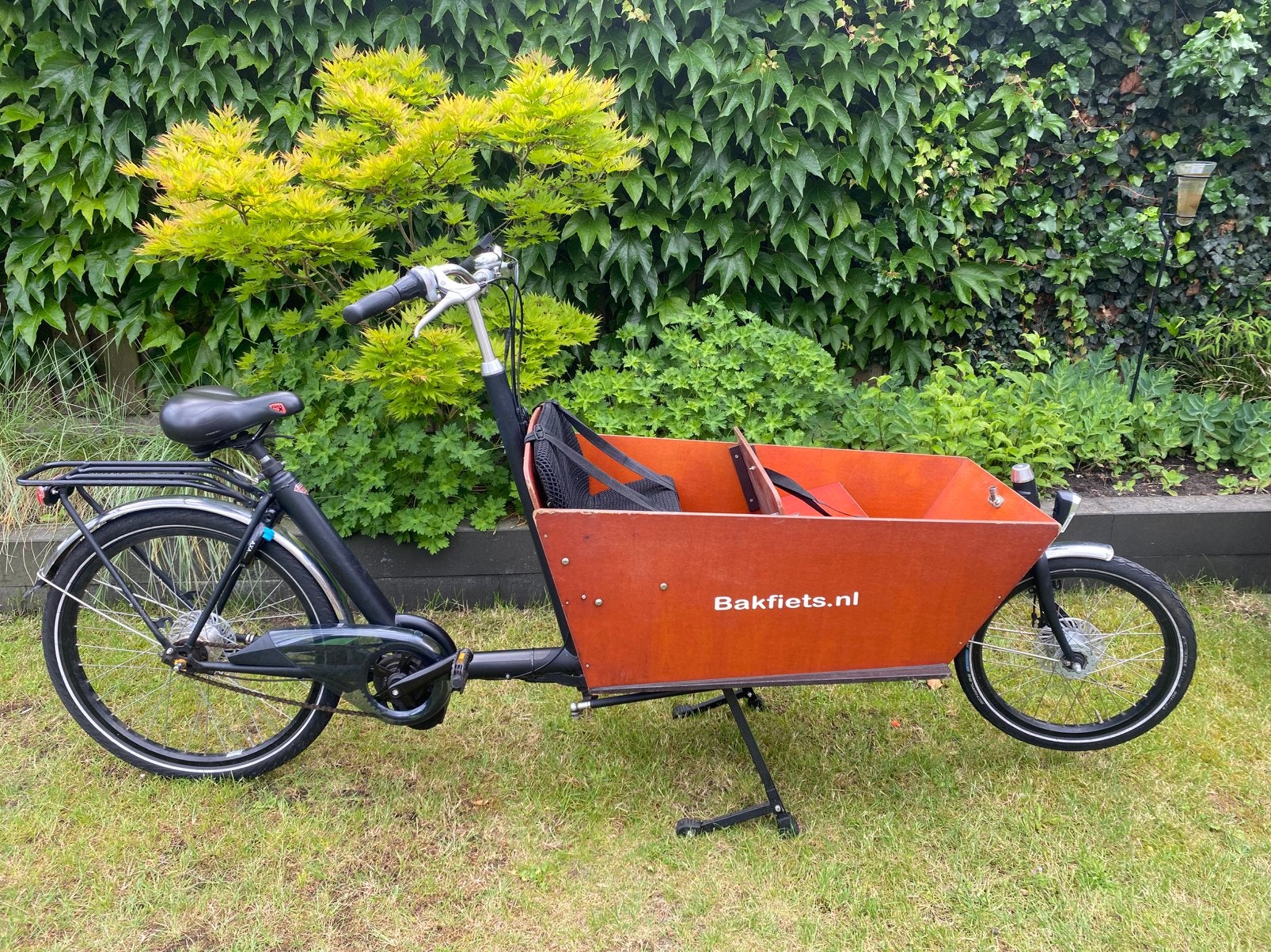 Bakfiets Cargo Long (Middenmotor) grote 17AH accu & huif, Fietsen en Brommers, Fietsen | Bakfietsen, Ophalen, Gebruikt, 4 kinderen of meer