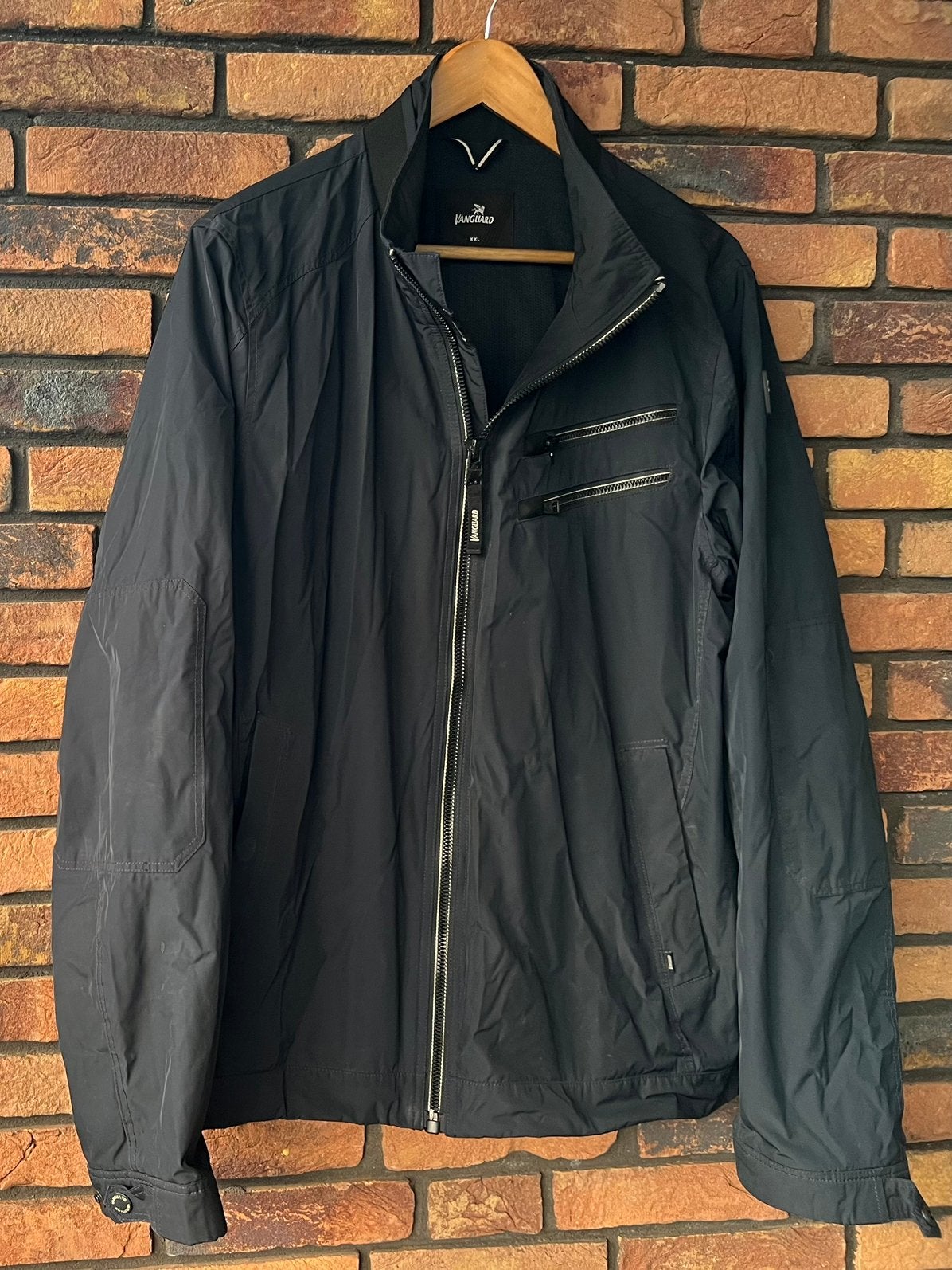 Vanguard  Prachtig d.blauw jack met rits. Maat XXL Als nieuw, Vanguard, Verzenden, Blauw, Jas of Mantel