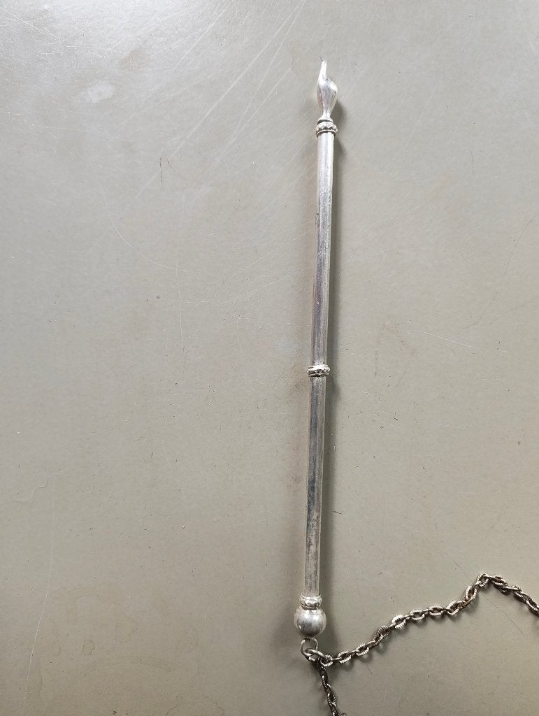 Joodse Thora aanwijzer yad/jat zilver (gemerkt), Antiek en Kunst, Ophalen of Verzenden, Zilver
