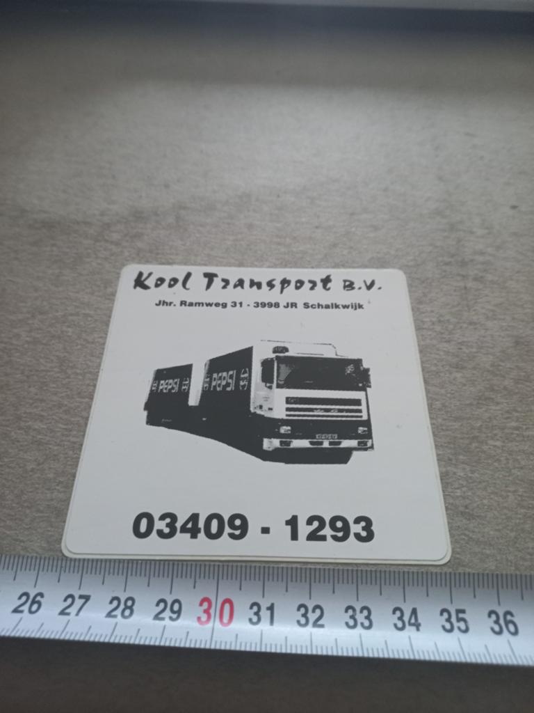 Kool transport bv schalkwijk, Ophalen of Verzenden, Zo goed als nieuw