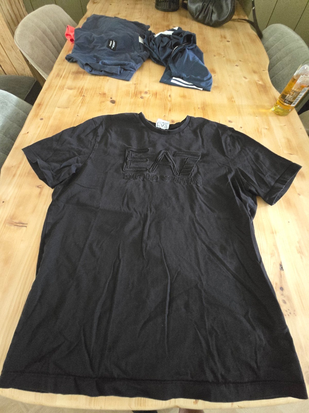 EA7 Emporio Armani T-shirt Zwart Maat M, EA7 Emporio Armani, Maat 48/50 (M), Zwart, Ophalen of Verzenden