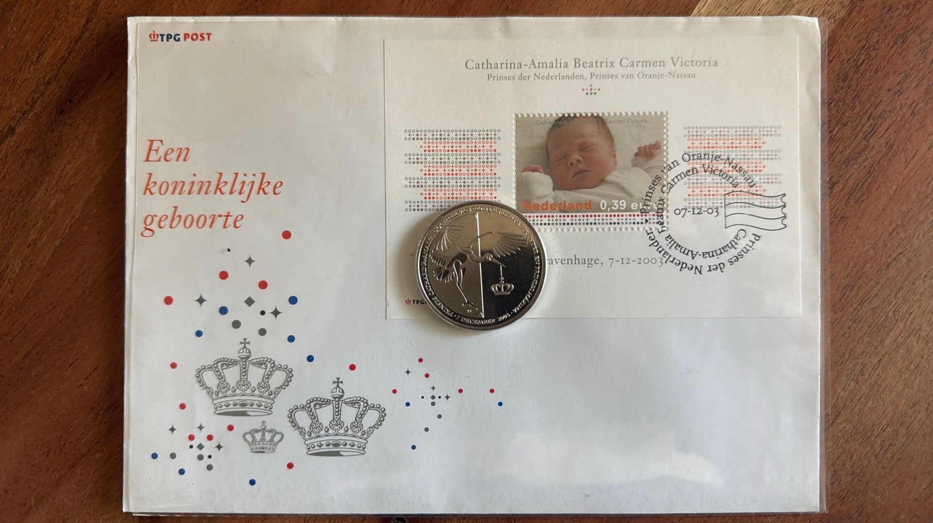 TPG Post - Koninklijke Geboorte Catharina-Amalia, Ophalen of Verzenden, Na 1940, Gestempeld
