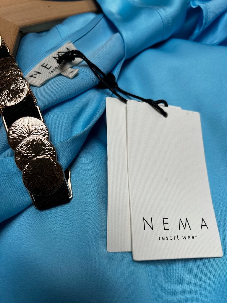 NEMA RESORT WEAR nieuwe jurk Turkuoois- TIEN concepts Insta, Kleding | Dames, Maat 38/40 (M), TIEN concepts, -, Blauw