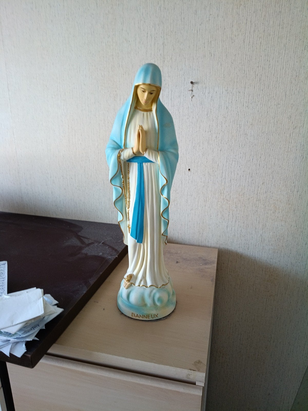 Maria beeld - Onze Lieve Vrouw van Banneux - 40 cm hoog, Ophalen